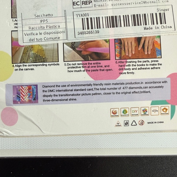 NIB! Set of 7 Diamond Art DIY Round Coasters featuring Taylor Swift - Picture 4 of 4